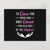 介護気に者介護ナース介護ギフトおもしろい ポストカード (正面)