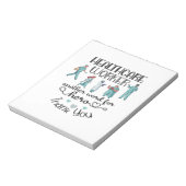 介護生活 |ナース医療従事者 ノートパッド (回転)