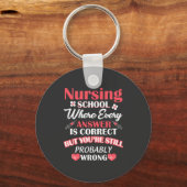 介護生活 |看護学校学生 キーホルダー (正面)