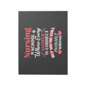 介護生活 |看護学校学生 ノートパッド (回転)