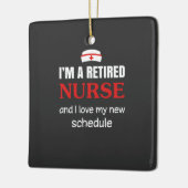 介護生活 |私は退職したナース セラミックオーナメント (左)