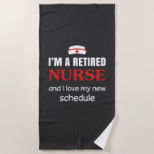 介護生活 |私は退職したナース ビーチタオル (正面)