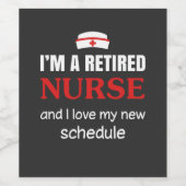 介護生活 |私は退職したナース ワインラベル (シングルラベル)