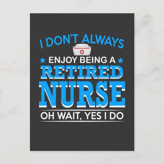 介護生活 |退職したナース インビテーションポストカード (正面)