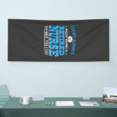 介護生活 |退職したナース 横断幕 (トレードショー)