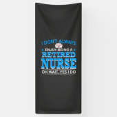 介護生活 |退職したナース 横断幕 (縦)