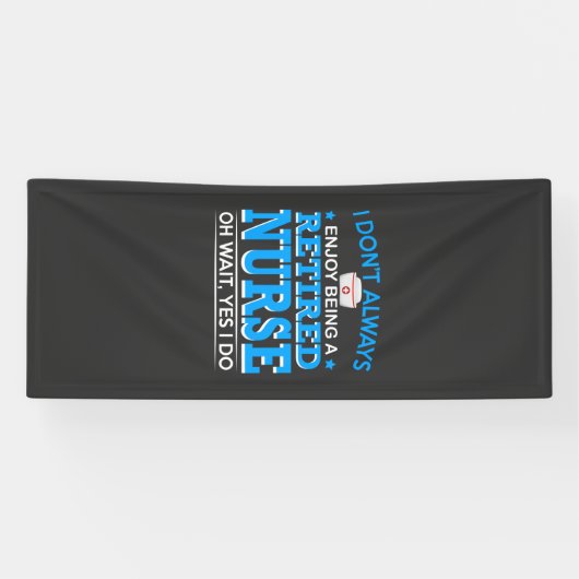 介護生活 |退職したナース 横断幕 (横)