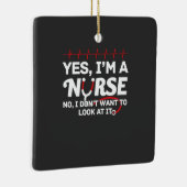介護生活 |YesIはナース セラミックオーナメント (右)
