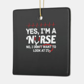 介護生活 |YesIはナース セラミックオーナメント (左)