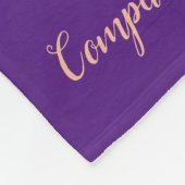 介護素晴らし者ありがとうフローラ フリースブランケット (角)