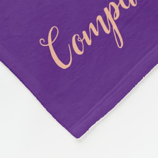 介護素晴らし者ありがとうフローラ フリースブランケット (角)