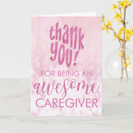 介護素晴らし者に感謝 カード (黄色い花)