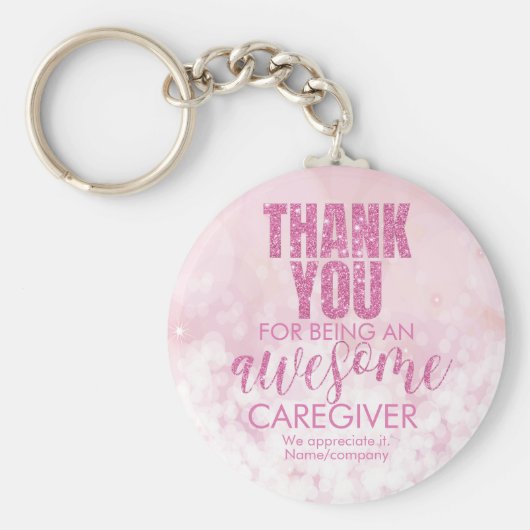 介護素晴らし者に感謝 キーホルダー (正面)