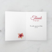 介護者ありがとうフローラリリー サンキューカード (内部)