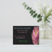 介護者かわいらし牡丹穏プロフェッショナル 名刺 (スタンド正面)