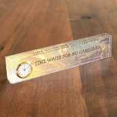 介護者がいないのを待つ時間 デスクネームプレート (側面)