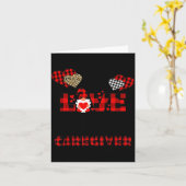 介護者であることが大好き フランネルギフト バレンタインデー カード (黄色い花)