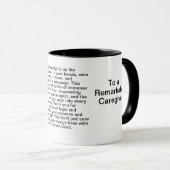 介護者に対する感謝メッセージ マグカップ (正面右)