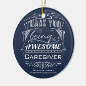 介護者に感謝 セラミックオーナメント (左)