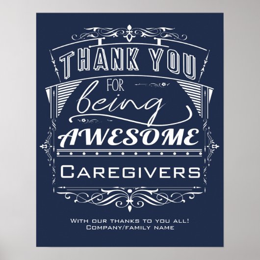 介護者に感謝 ポスター (正面)