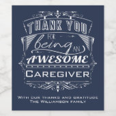 介護者に感謝 ワインラベル (シングルラベル)