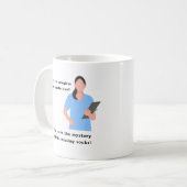 介護者のおもしろマグカップ、感謝 コーヒーマグカップ (正面左)