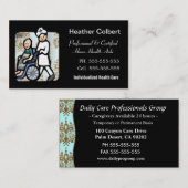 介護者のかわいいプロフェッショナル 名刺 (正面/裏面)