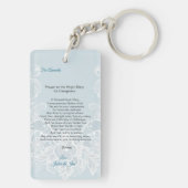 介護者のためのヴァージンメアリーへの祈りの言葉 キーホルダー (裏面)
