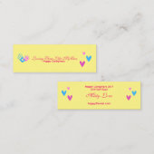 介護者のための明るくおもしろい247 スキニー名刺 (正面/裏面)