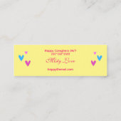 介護者のための明るくおもしろい247 スキニー名刺 (裏面)