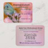 介護者のなびきフレンドリーなプロフェッショナル 名刺 (正面/裏面)