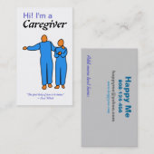 介護者の名刺のテンプレート 名刺 (正面/裏面)