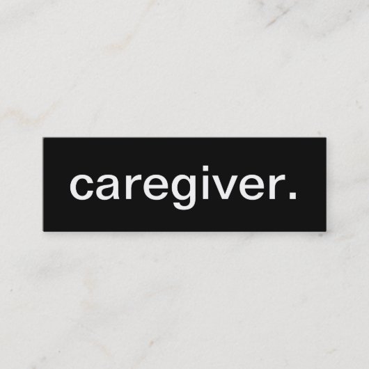 介護者の名刺 スキニー名刺 (正面)