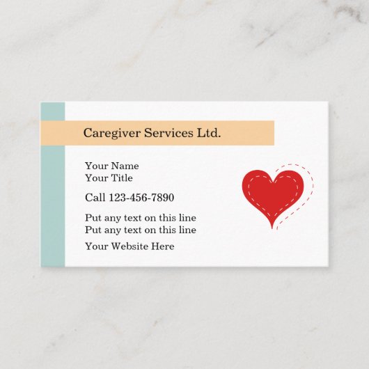 介護者の名刺 名刺 (正面)