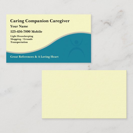 介護者の名刺 名刺 (正面/裏面)