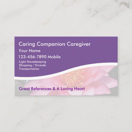 介護者の名刺 名刺 (正面)