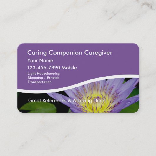 介護者の名刺 名刺 (正面)