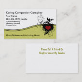 介護者の名刺 名刺 (正面/裏面)