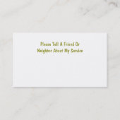 介護者の名刺 名刺 (裏面)