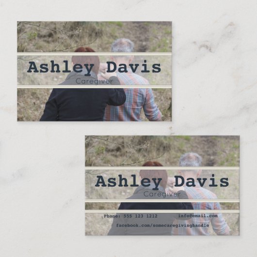 介護者の名刺 名刺 (正面/裏面)