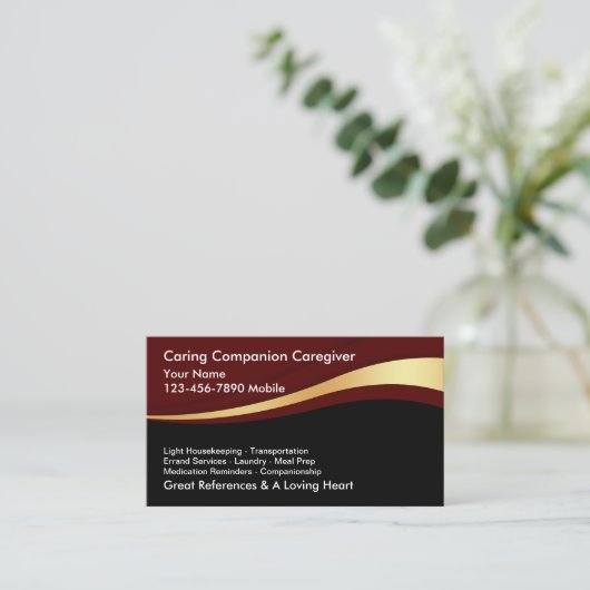 介護者の名刺 名刺 (スタンド正面)