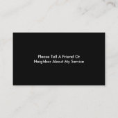 介護者の名刺 名刺 (裏面)