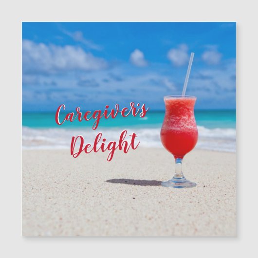 介護者の喜びの磁気カード (正面)