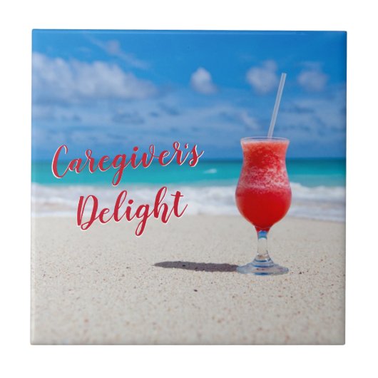 介護者の喜びの陶磁器タイル タイル (正面)