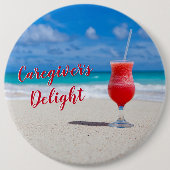 介護者の喜びボタン 缶バッジ (正面)