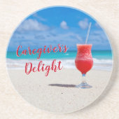 介護者の喜び砂岩コースター コースター (正面)