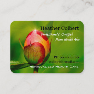 介護者の愛情のあるシャクヤクの芽のプロフェッショナル 名刺