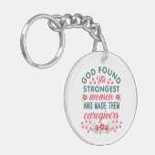 介護者の感謝の神様が最強の女性を見つけた キーホルダー (正面左)