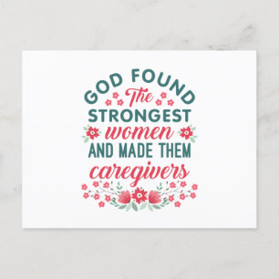 介護者の感謝の神様が最強の女性を見つけた ポストカード