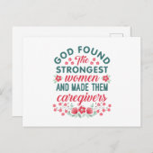 介護者の感謝の神様が最強の女性を見つけた ポストカード (正面/裏面)